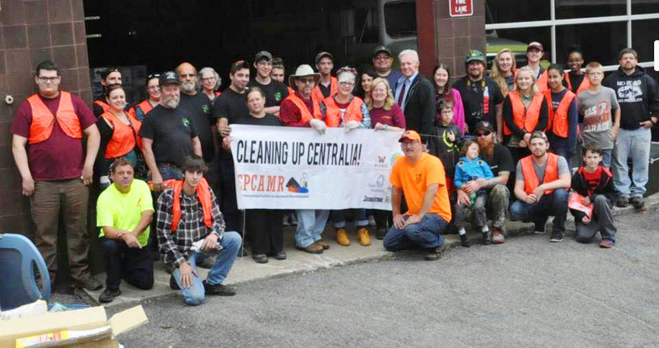 Centralia PA Cleanup Day Volunteers