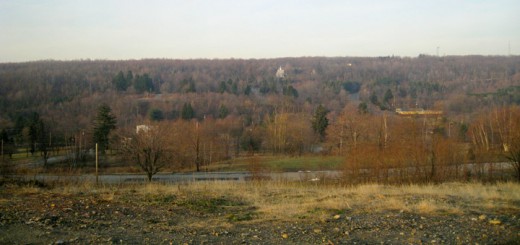 Looking north from the Centralia Pennsylvania burn zone