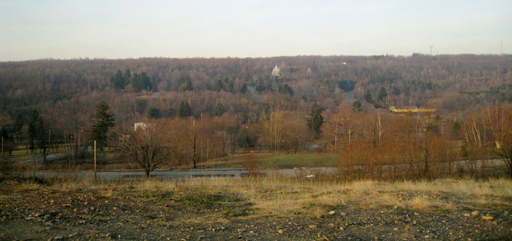 Looking north from the Centralia Pennsylvania burn zone