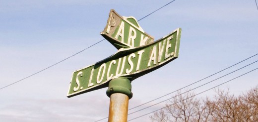 Centralia PA Park Street Locust Avenue Sign