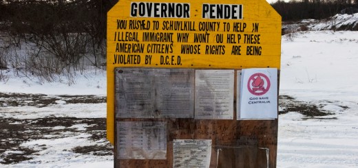 Centralia Pennsylvania Protest Sign