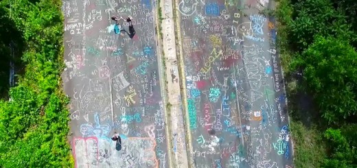 Centralia PA Drone Footage Graffiti Highway