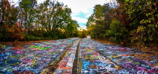 Graffiti Highway at Dusk